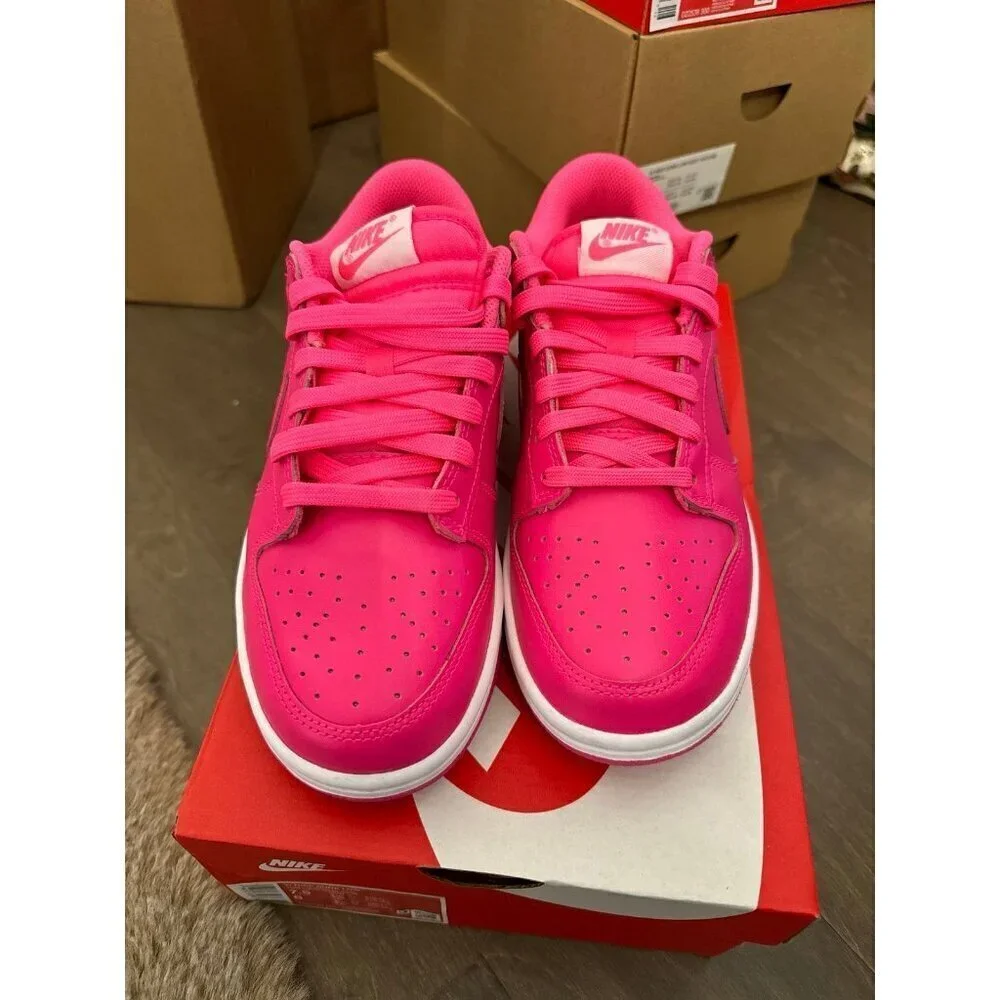 Nike dunk low hyper pink / white